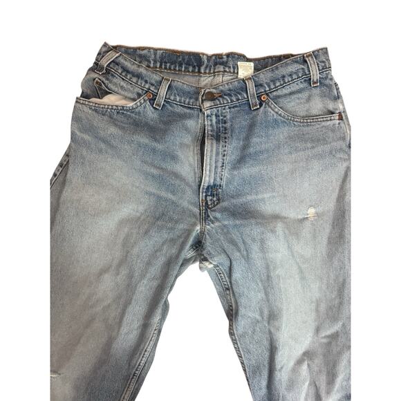 Vintage 90s Levis 560 Blue Jeans Men 34x30 Loose Tapered Orange Tab Made in USA - Picture 10 of 11